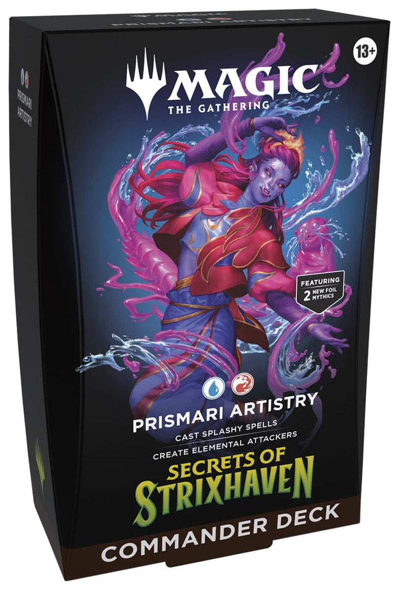 Wizards of The Coast Magic: The Gathering -  Secrets of Strixhaven Commander Deck: Prismari Artistry available at Northumbrian Tin Soldier