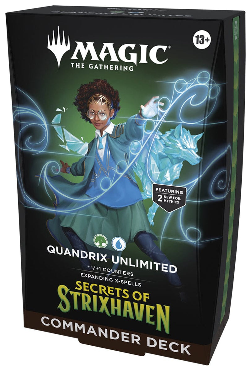 Wizards of The Coast Magic: The Gathering -  Secrets of Strixhaven Commander Deck: Quandrix Unlimited available at Northumbrian Tin Soldier