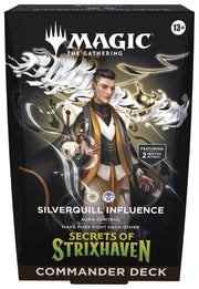 Wizards of The Coast Magic: The Gathering -  Secrets of Strixhaven Commander Deck: Silverquill Influence available at Northumbrian Tin Soldier