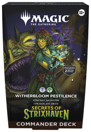 Wizards of The Coast Magic: The Gathering -  Secrets of Strixhaven Commander Deck: Witherbloom Pestilence available at Northumbrian Tin Soldier