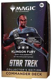 Wizards of The Coast Magic: The Gathering - Star Trek Collector's Edition Commander Deck - Klingon Fury available at Northumbrian Tin Soldier