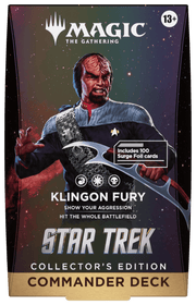 Wizards of The Coast Magic: The Gathering - Star Trek Collector's Edition Commander Deck - Klingon Fury available at Northumbrian Tin Soldier