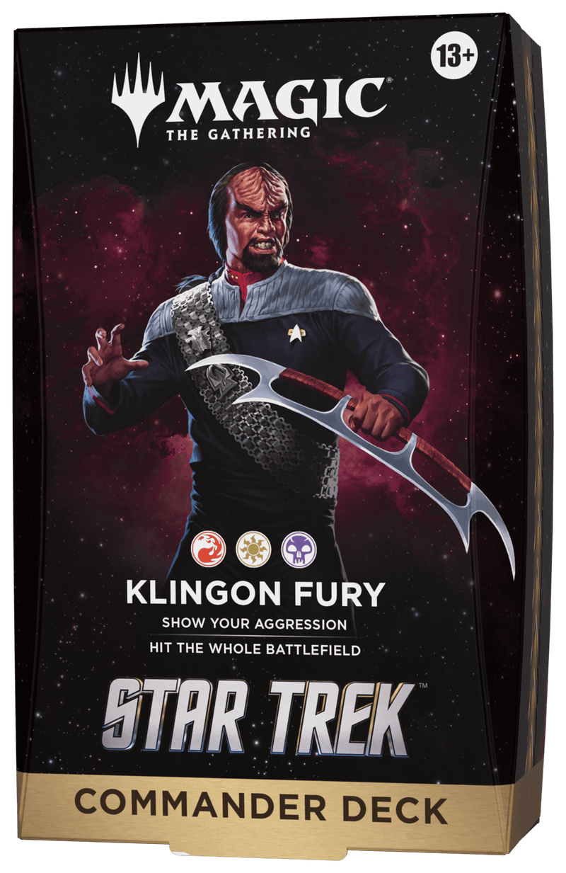 Wizards of The Coast Magic: The Gathering - Star Trek Commander Deck - Klingon Fury available at Northumbrian Tin Soldier
