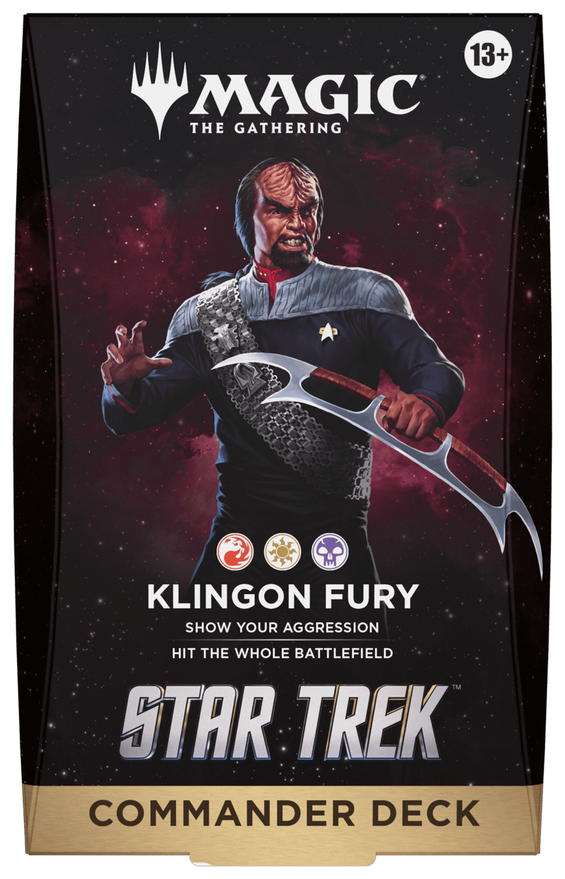 Wizards of The Coast Magic: The Gathering - Star Trek Commander Deck - Klingon Fury available at Northumbrian Tin Soldier