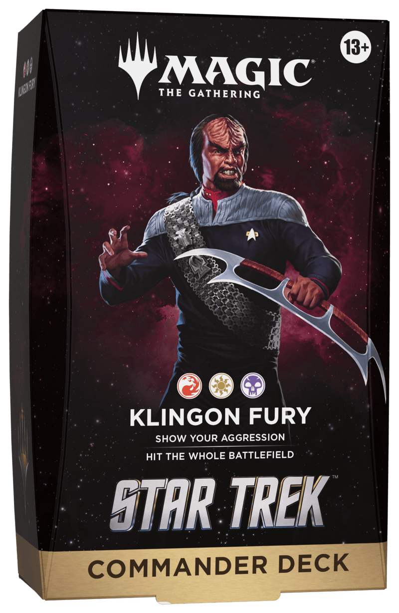 Wizards of The Coast Magic: The Gathering - Star Trek Commander Deck - Klingon Fury available at Northumbrian Tin Soldier