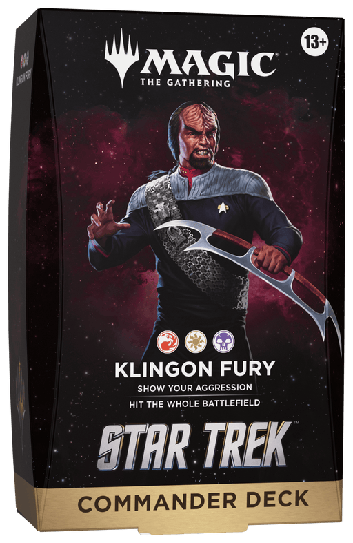 Wizards of The Coast Magic: The Gathering - Star Trek Commander Deck - Klingon Fury available at Northumbrian Tin Soldier