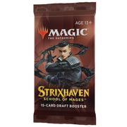 Wizards of The Coast Magic: The Gathering - Strixhaven: School of Mages Draft Booster Pack available at Northumbrian Tin Soldier