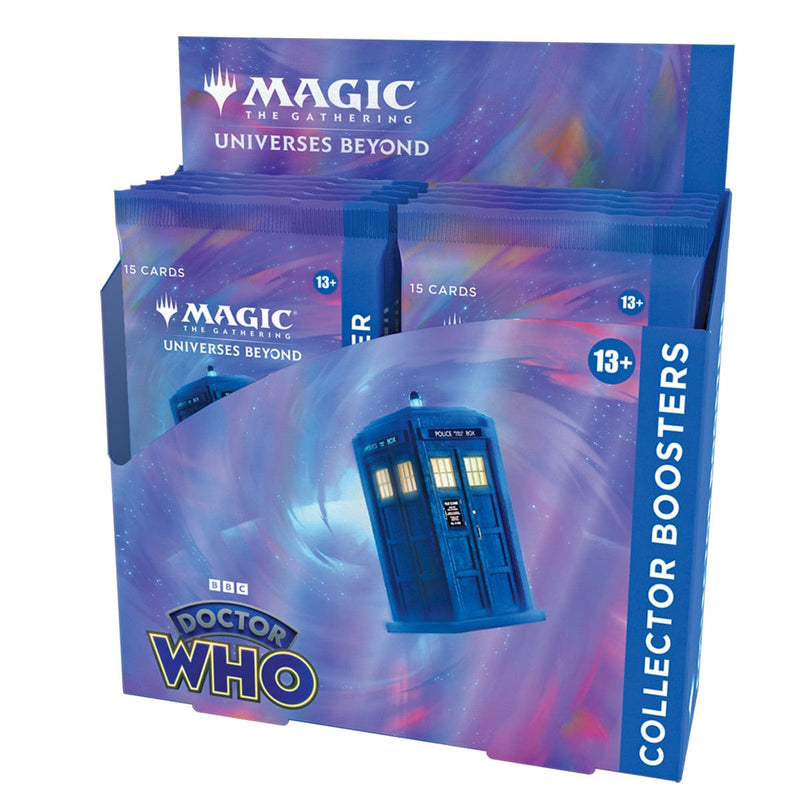 Wizards of The Coast Magic: The Gathering - Universes Beyond: Doctor Who - Collector Booster box available at Northumbrian Tin Soldier