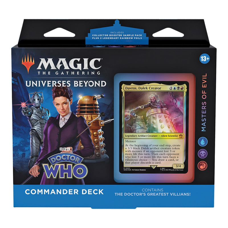 Wizards of The Coast Magic: The Gathering - Universes Beyond - Doctor Who - Commander Deck - Masters of Evil available at Northumbrian Tin Soldier