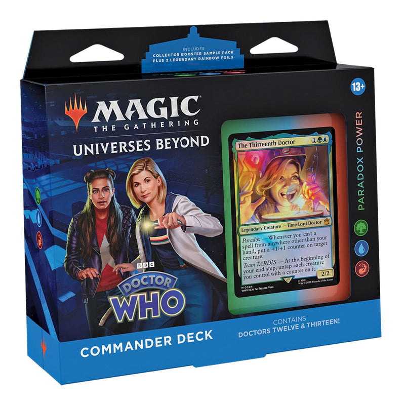 Wizards of The Coast Magic: The Gathering - Universes Beyond - Doctor Who - Commander Deck - Paradox Power available at Northumbrian Tin Soldier