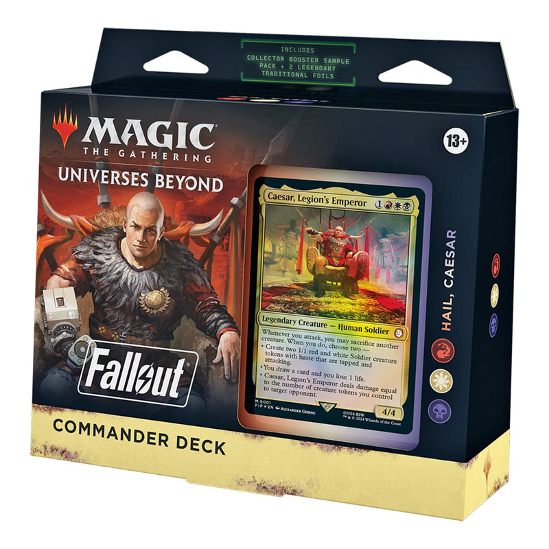 Wizards of The Coast Magic: The Gathering - Universes Beyond: Fallout - Commander Deck - Hail, Caesar available at Northumbrian Tin Soldier