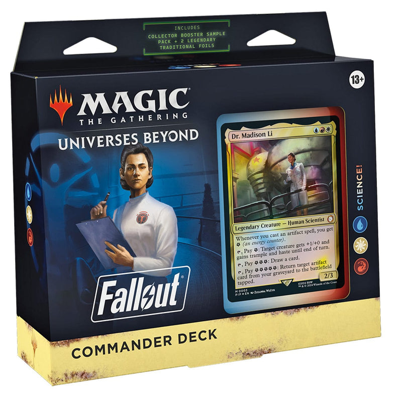 Wizards of The Coast Magic: The Gathering - Universes Beyond: Fallout - Commander Deck - Science! available at Northumbrian Tin Soldier