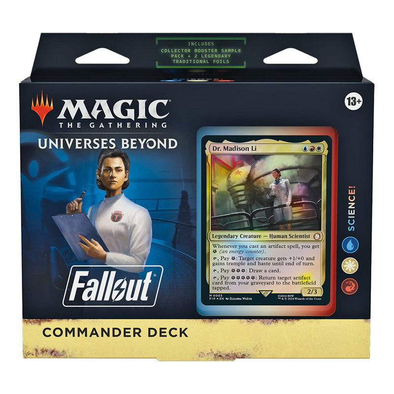 Wizards of The Coast Magic: The Gathering - Universes Beyond: Fallout - Commander Deck - Science! available at Northumbrian Tin Soldier