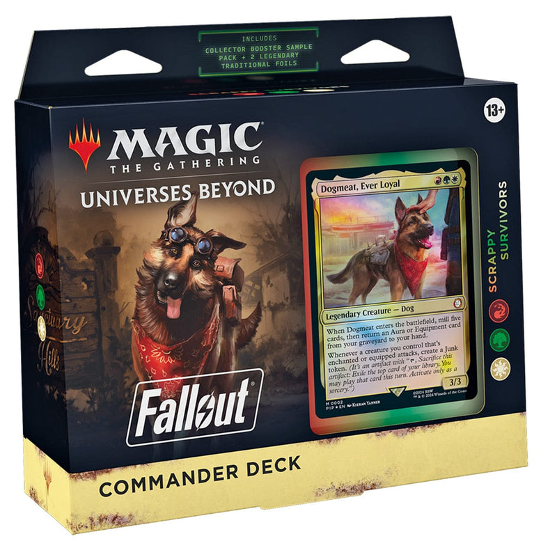 Wizards of The Coast Magic: The Gathering - Universes Beyond: Fallout - Commander Deck - Scrappy Survivors available at Northumbrian Tin Soldier