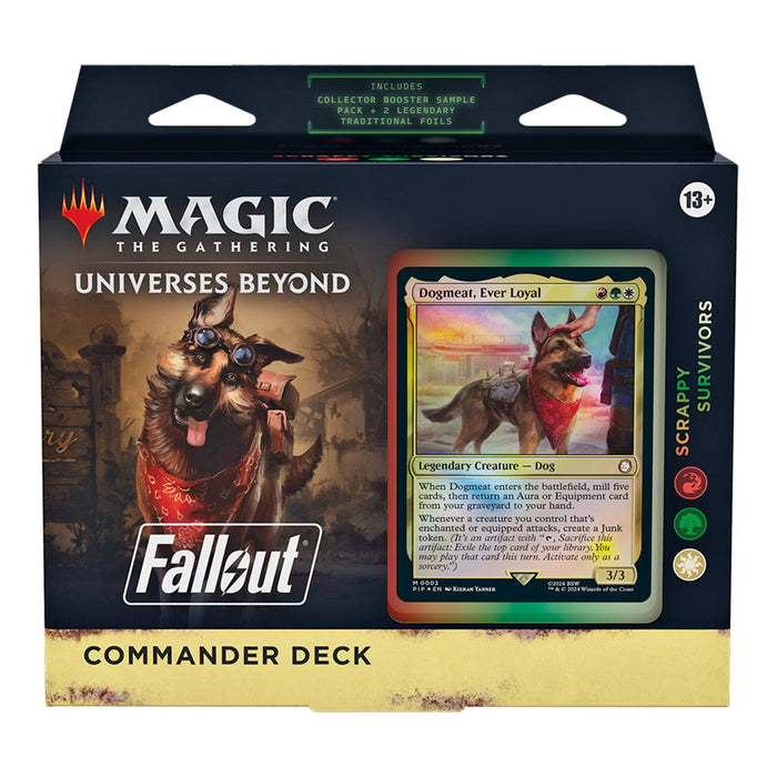 Wizards of The Coast Magic: The Gathering - Universes Beyond: Fallout - Commander Deck - Scrappy Survivors available at Northumbrian Tin Soldier