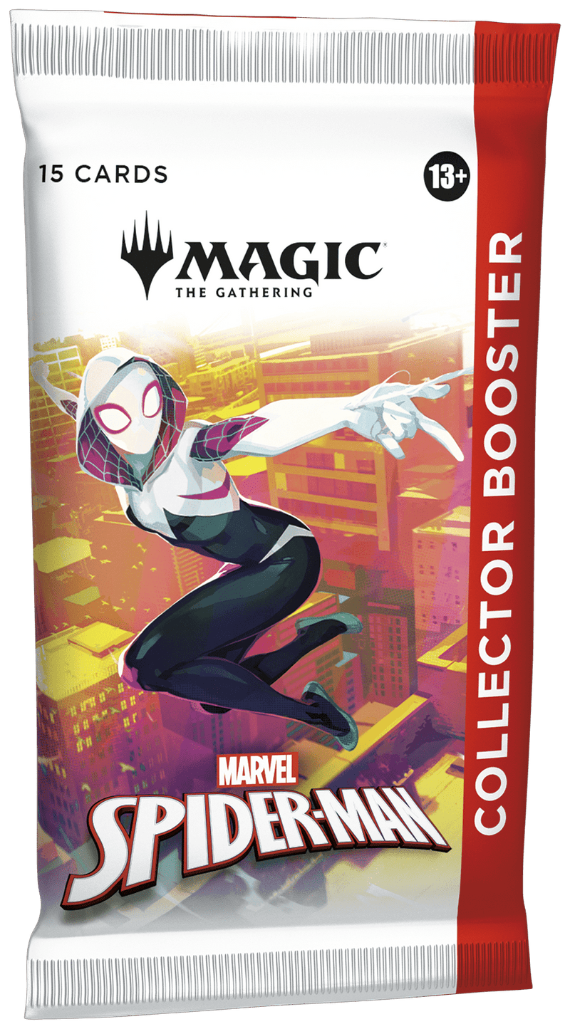 Wizards of The Coast Magic: The Gathering - Universes Beyond: Marvel's Spiderman - Collector Booster Pack available at Northumbrian Tin Soldier