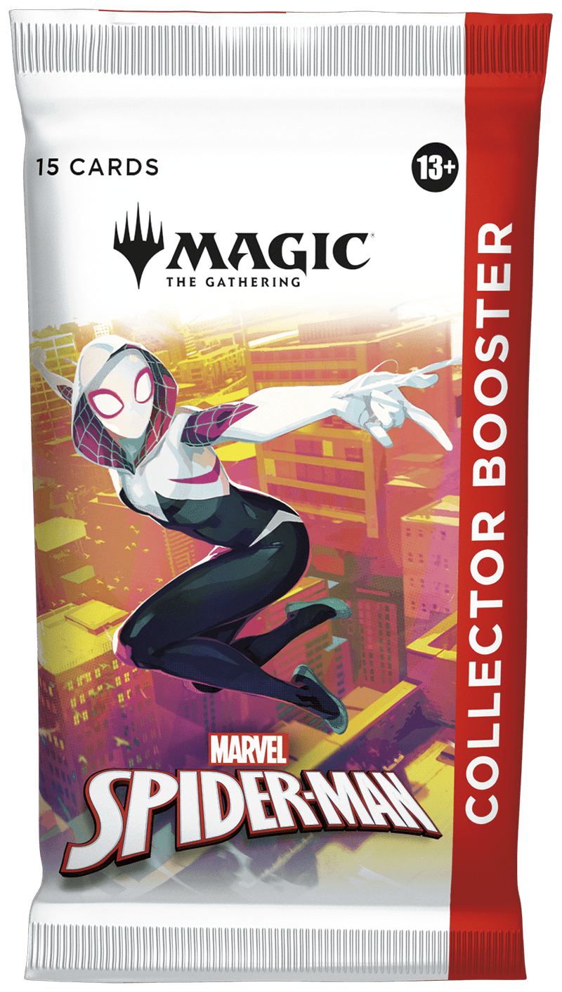Wizards of The Coast Magic: The Gathering - Universes Beyond: Marvel's Spiderman - Collector Booster Pack available at Northumbrian Tin Soldier