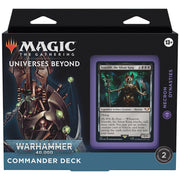 Wizards of The Coast Magic: The Gathering - Universes Beyond: Warhammer 40,000 Necron Dynasties Commander Deck available at Northumbrian Tin Soldier