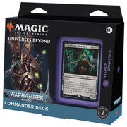 Wizards of The Coast Magic: The Gathering - Universes Beyond: Warhammer 40,000 Necron Dynasties Commander Deck available at Northumbrian Tin Soldier