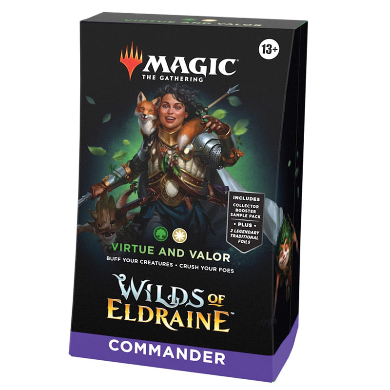 Wizards of The Coast Magic: The Gathering - Wilds of Eldraine - Virtue and Valor - Commander Deck available at Northumbrian Tin Soldier
