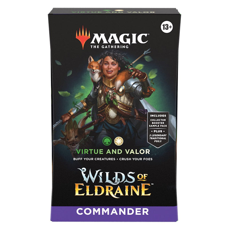 Wizards of The Coast Magic: The Gathering - Wilds of Eldraine - Virtue and Valor - Commander Deck available at Northumbrian Tin Soldier