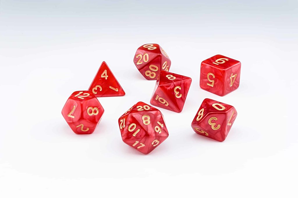 Candescence RPG 7 Piece Dice Set – Northumbrian Tin Soldier